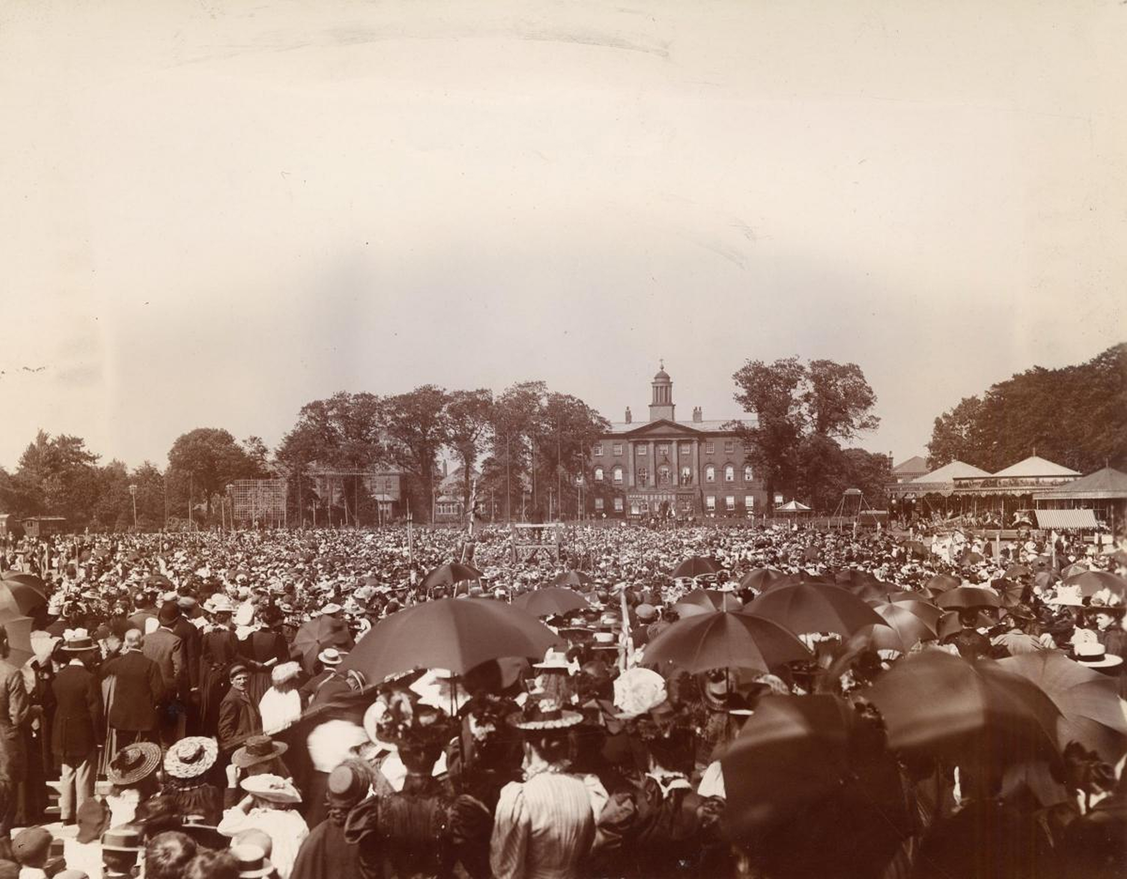 A children’s fete held at Bootham Park on June 22, 1897 to celebrate Queen Victoria’s Diamond Jubilee.