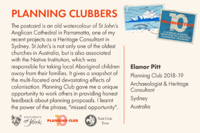 Planning Club postcard
