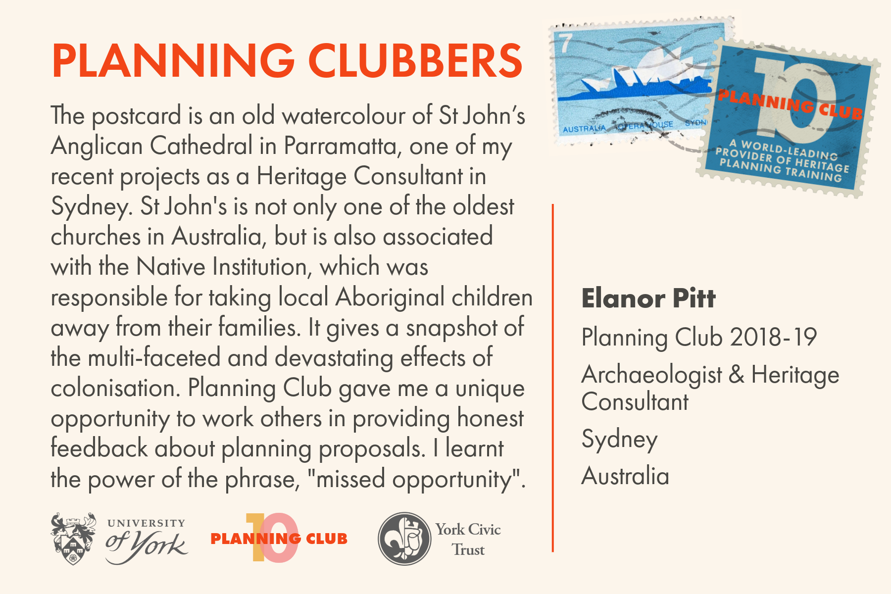 Planning Club postcard