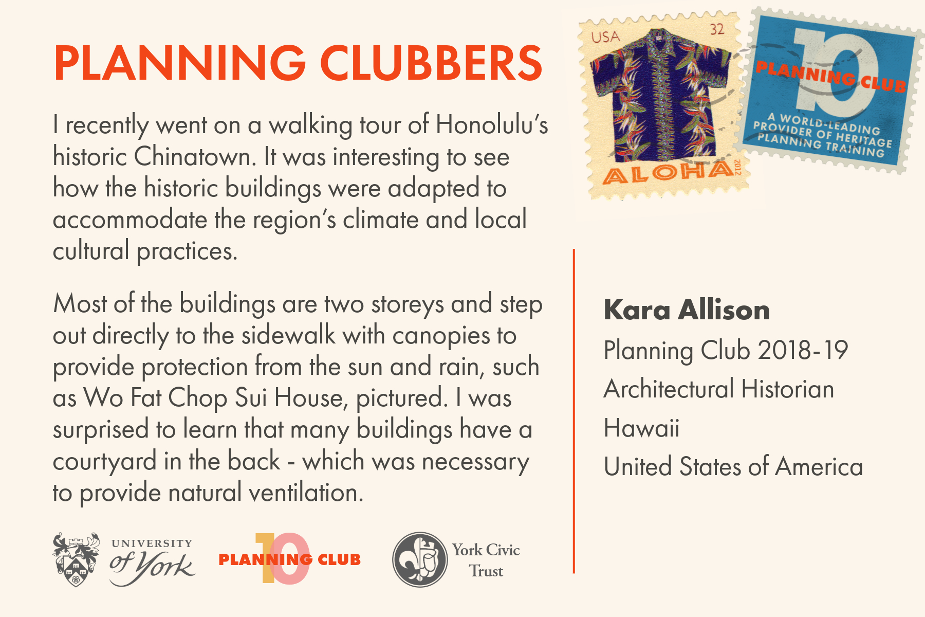 Planning Club postcard