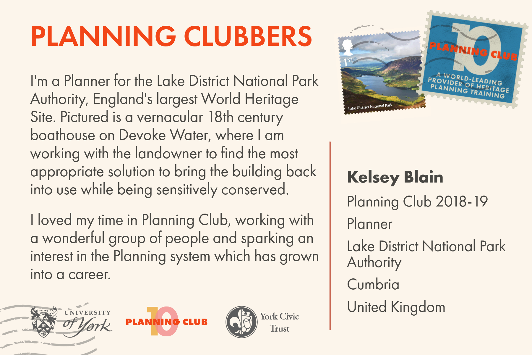 Planning Club postcard