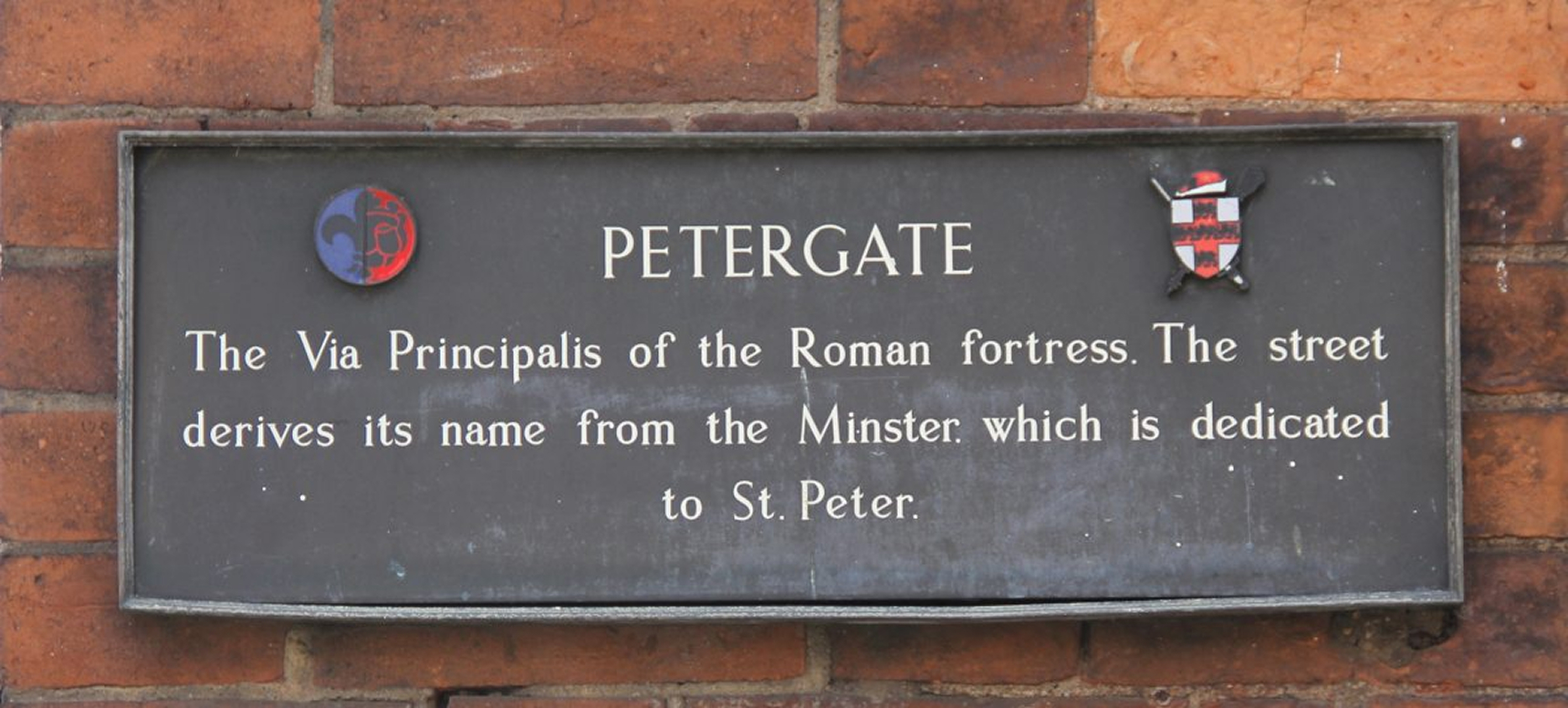 Petergate plaque