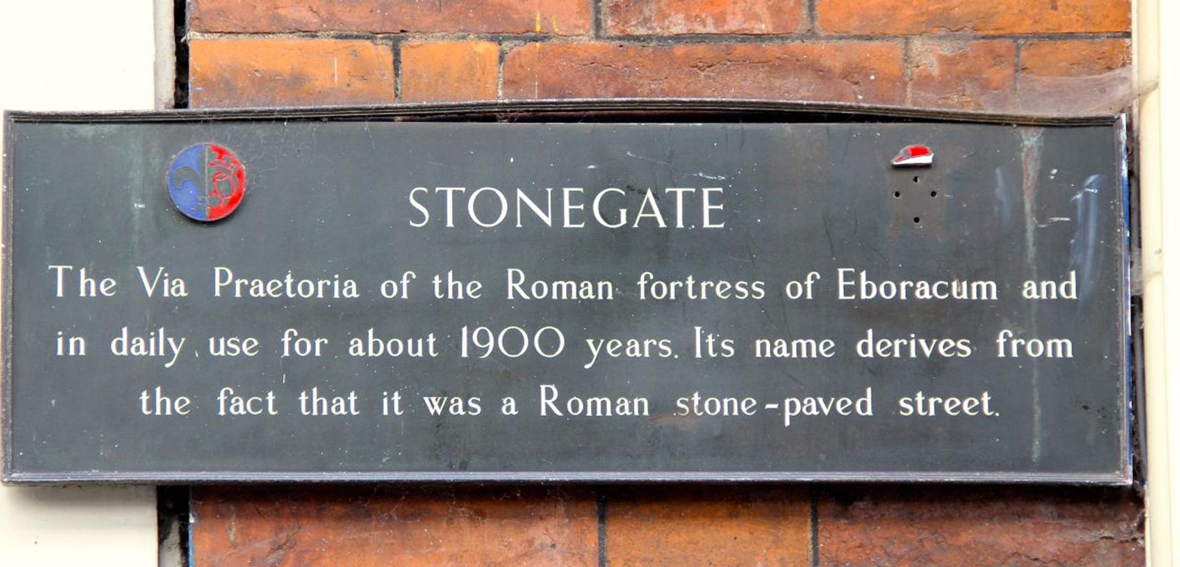 Stonegate plaque