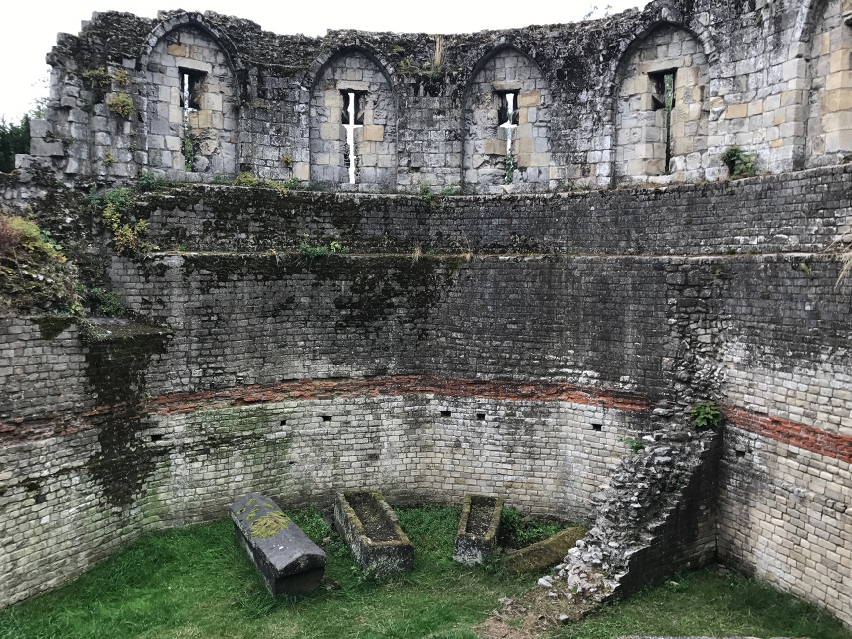 Inside the Tower seen from the Library Gardens