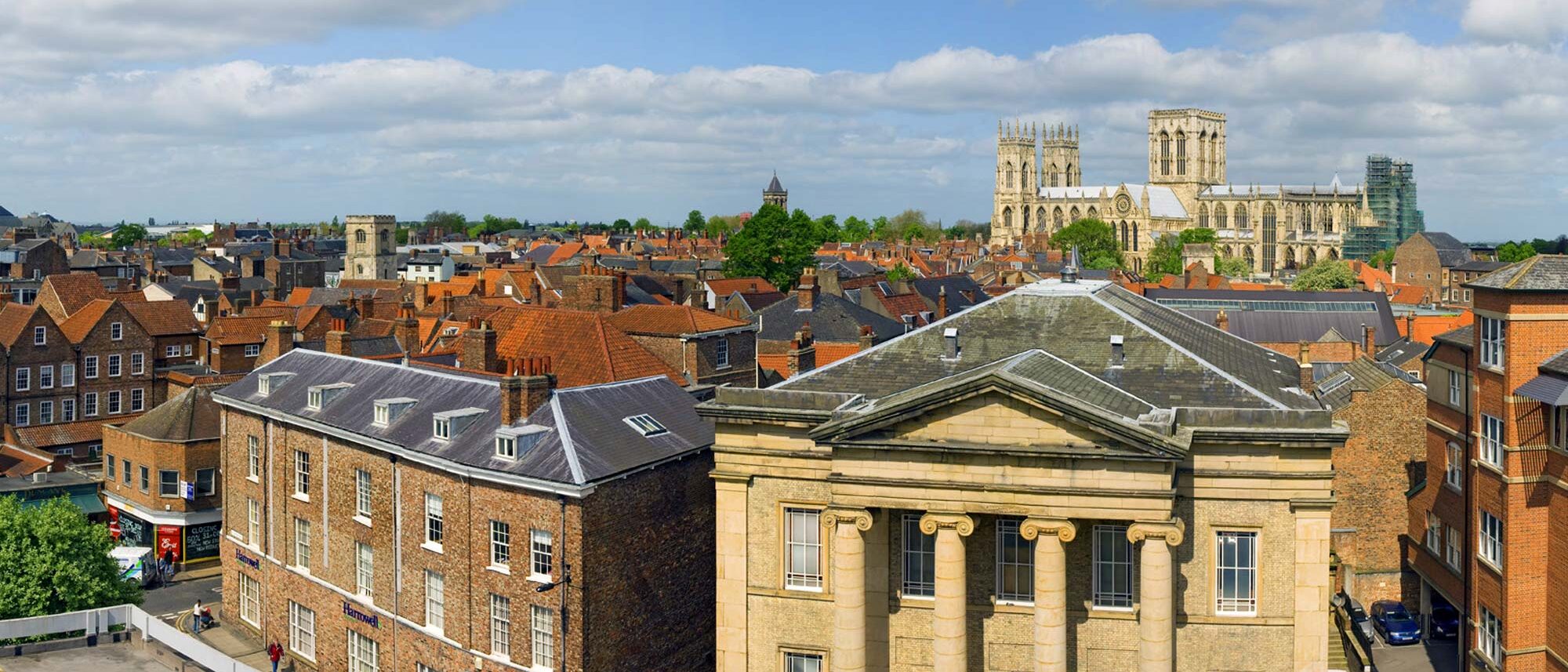 York skyline including the Minster and Fairfax House